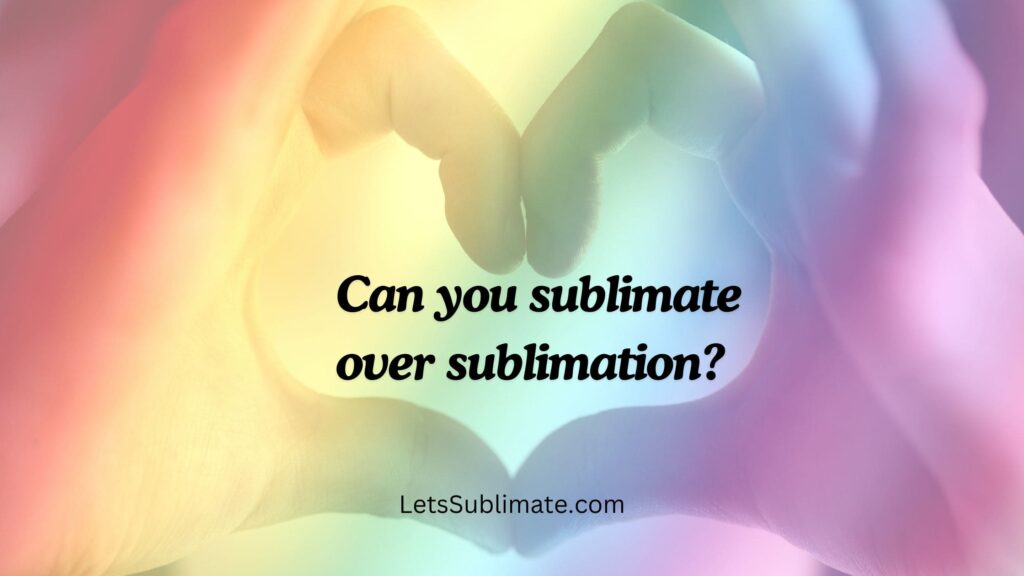 Sublimation in layers