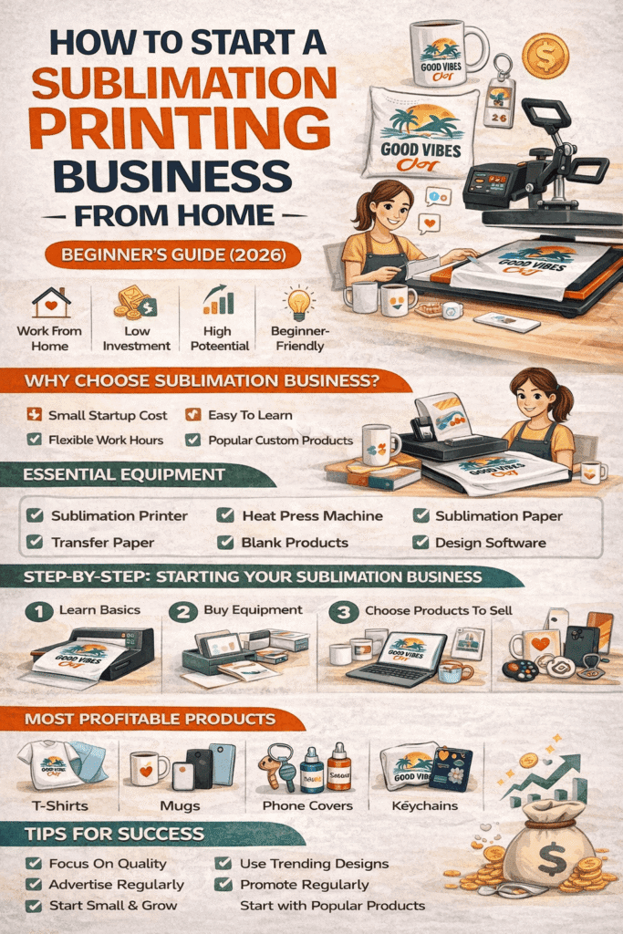 Sublimation printing business from home