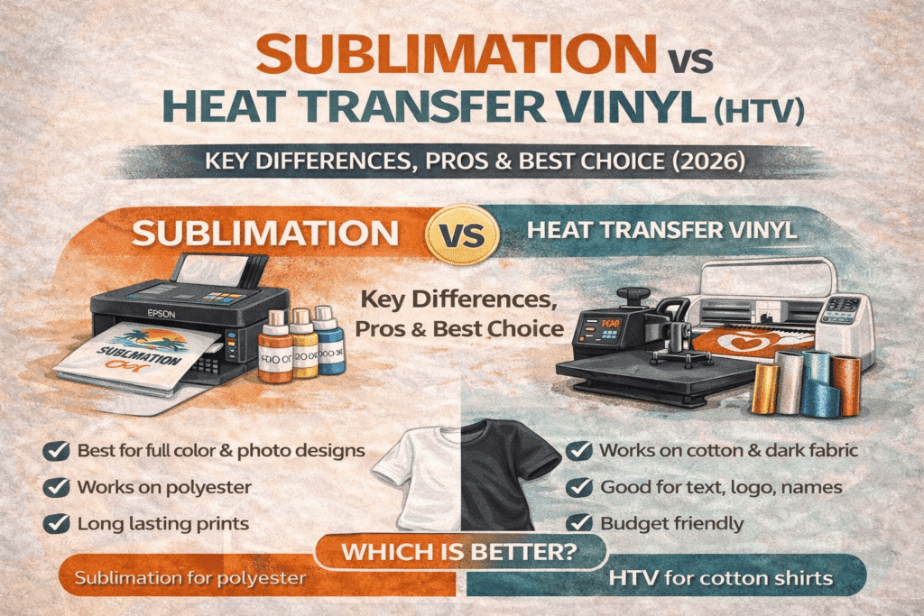 Sublimation vs heat transfer vinyl